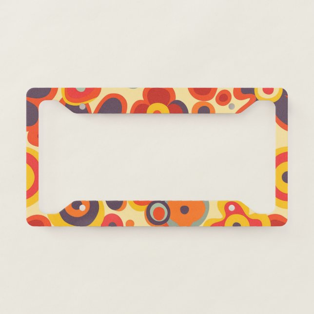 Hippie License Plate Frame (Front)