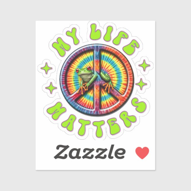 Hippie Love Peace Life Matters Custom  Sticker (Sheet)
