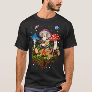 Hippie Mushrooms Camping Psychedelic Forest Fungi T-Shirt