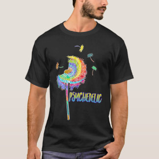 Hippie  Music Psychedelic Flower  Dandelion T-Shirt
