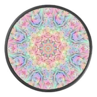 Hippie Pattern Hockey Puck
