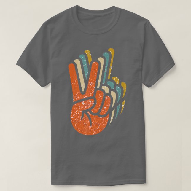 Hippie Peace 60s 70s Tie Dye Hippie Gift Perfect G T-Shirt (Design Front)