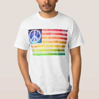 Hippie Peace Freak Flag T-Shirt
