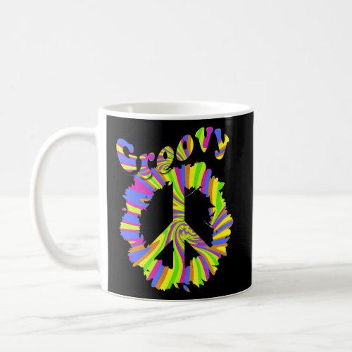 Hippie Peace Free Spirit Hippy Hipie Groovy Flower Coffee Mug