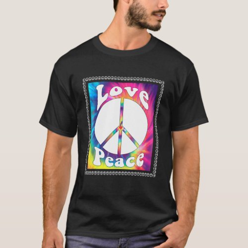 Hippie Peace Free Spirit Hippy Hipie Groovy Flower T_Shirt