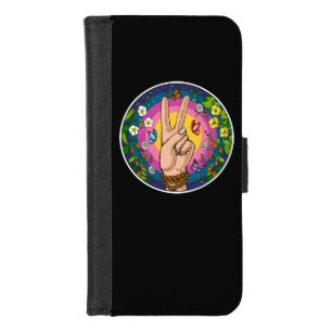 Hippie Peace iPhone 8/7 Wallet Case