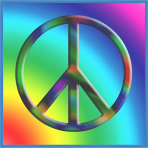 Hippie Peace LG Sticker