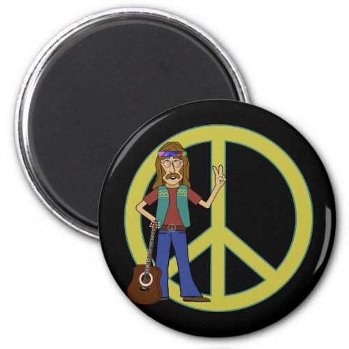 Hippie Peace Magnet