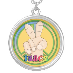 Hippie Peace Necklace