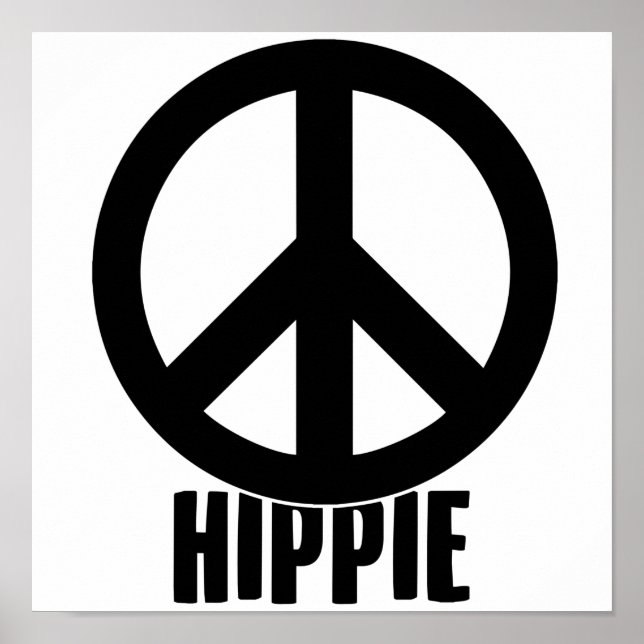Hippie | Peace Sign Hippies Costume Gift Idea (Front)