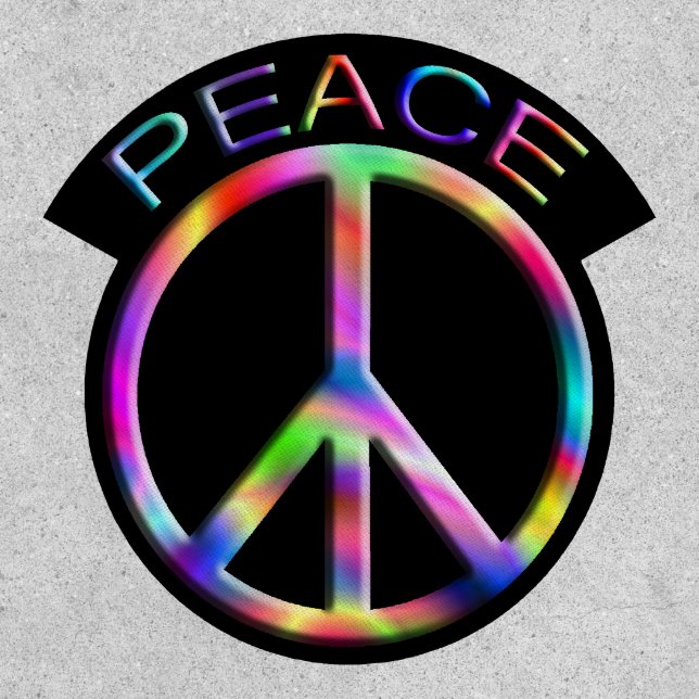 Hippie Peace Sign Patch (Front)