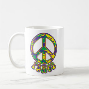 Hippie Peace Symbol Coffee Mug