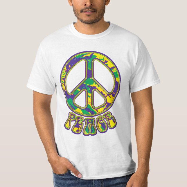 Hippie Peace Symbol T-Shirt (Front)