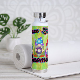 Hippie Peace Tie Dye Gnomes Love Tumbler Bottle