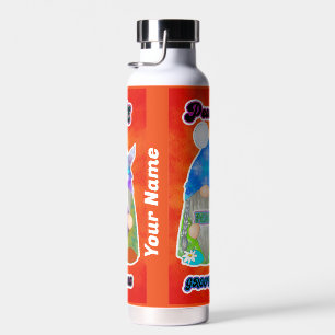 Hippie Peace Tie Dye Gnomes Tumbler Bottle