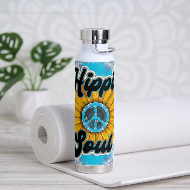 Hippie Peace Tie Dye Soul Tumbler Bottle (Yoga)