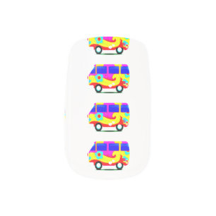 Hippie Peace Van Minx Nail Art
