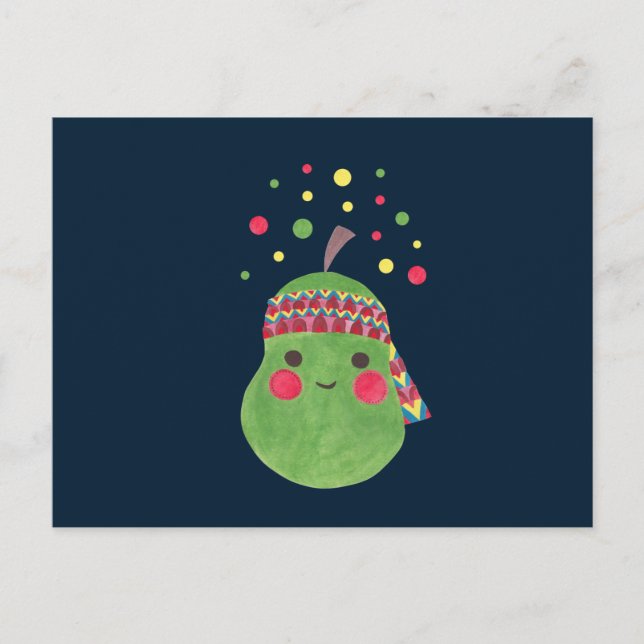 Hippie Pear Postcard (Front)