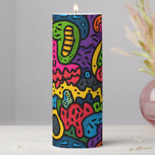 Hippie Pillar Candle