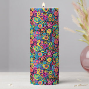 Hippie Pillar Candle