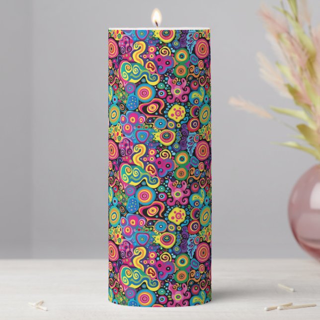 Hippie Pillar Candle (In Situ)