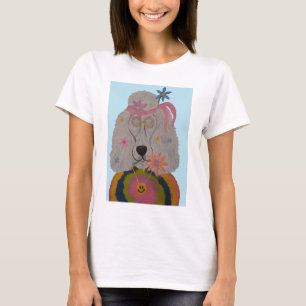 Hippie Poodle Flower Child T-Shirt