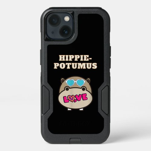 Hippie Potumus Baby Hippopotamus Lover iPhone 13 Case