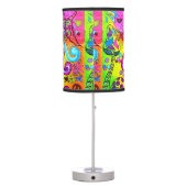 hippie psychedelic groovy table lamp (Back)