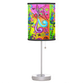 hippie psychedelic groovy table lamp (Left)