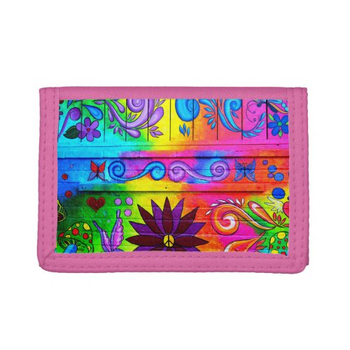 hippie psychedelic wallet