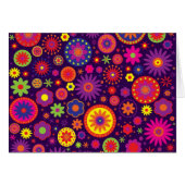 Hippie Purple Rainbow Flowers (Front Horizontal)
