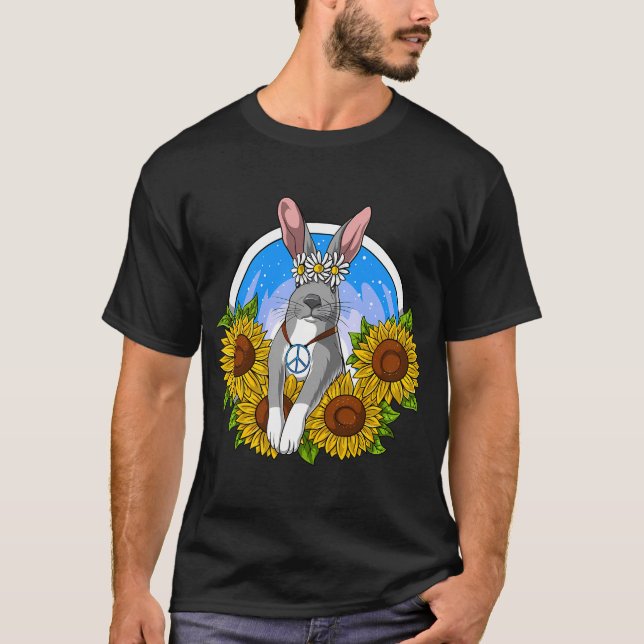 Hippie Rabbit T-Shirt (Front)