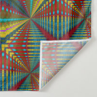 Hippie Red Blue Yellow Green Ethnic Trippy Earthy Tapestry Zazzle