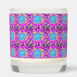 Hippie Retro chill out absract art Scented Candle