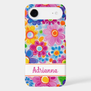 Hippie Retro Groovy Floral Personalized iPhone 17 Air Case