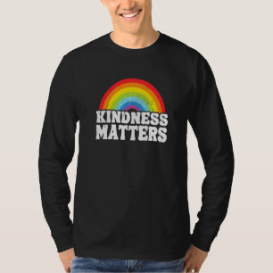 Hippie Retro Teacher Anti Bullying Rainbow Kindnes T-Shirt