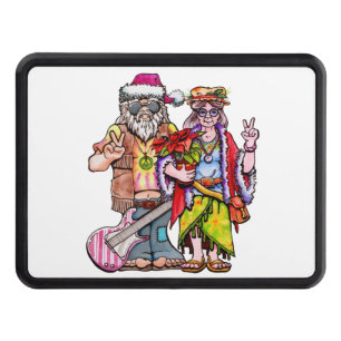 Hippie Santa Couple Hitch Cover