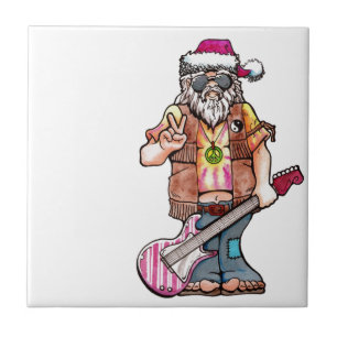 Hippie Santa Tile