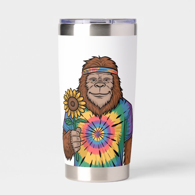 Hippie Sasquatch Insulated Tumbler (Front)