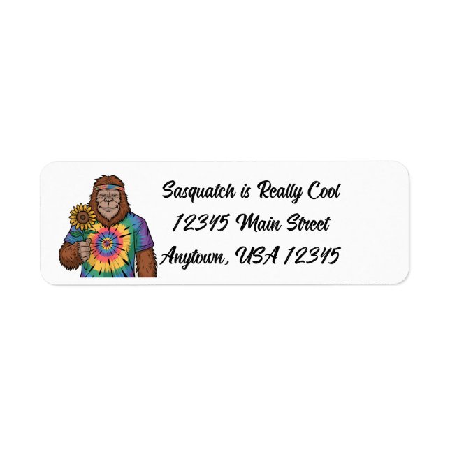 Hippie Sasquatch Label (Front)