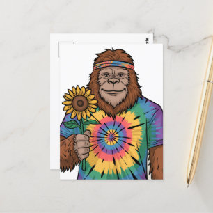 Hippie Sasquatch Postcard