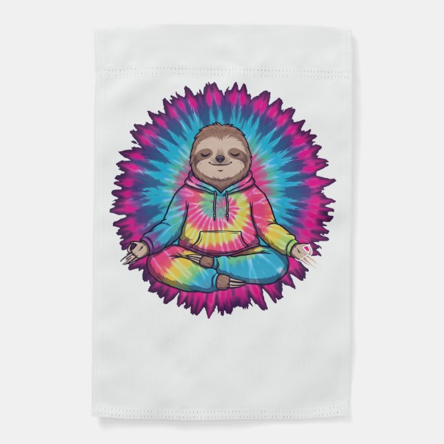 Hippie Sloth Peace Sign Tie-Dy (Front)