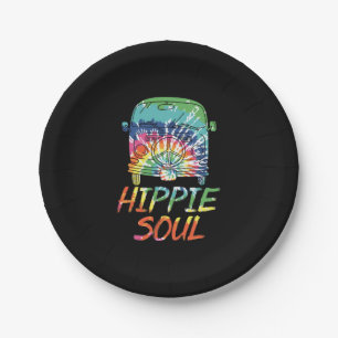 Hippie Soul Microbus Van Hippie Lifestyle Hippie Paper Plates
