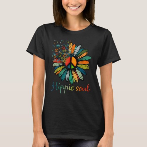 Hippie Soul T_shirt Flower Lovers
