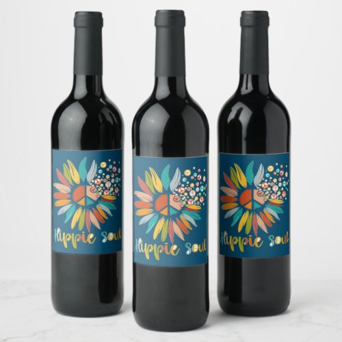 Hippie Soul Wine Bottle Labels