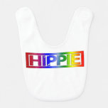 Hippie Stamp Baby Bib
