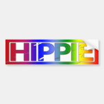Hippie Stamp Bumper Sticker