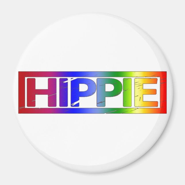 Hippie Stamp Magnet (Front)