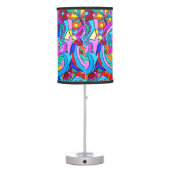 hippie style groovy love table lamp (Back)