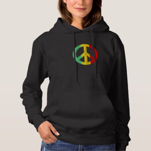 Hippie Symbol Freedom 60s Peace Sign Equality Hoodie